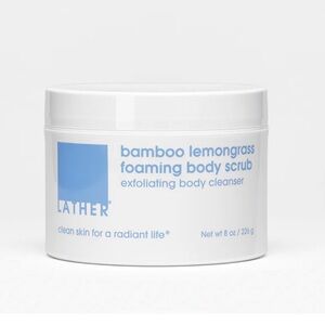 LATHER Bamboo Lemongrass Foaming Body Scrub - 8oz